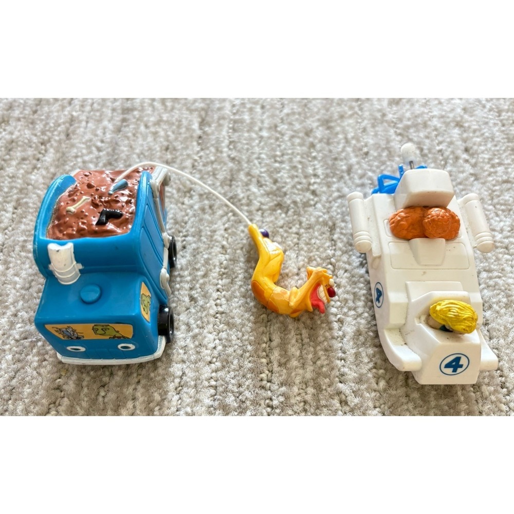 Lot of 2 Vintage 1999 CatDog Burger King Nickelodeon 3" Figures Kids Meal Toys
